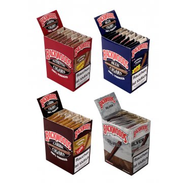 Backwoods aromatisierte Zigarren, 1 Box (8 Beutel/40 Zigarren) = 1 VE