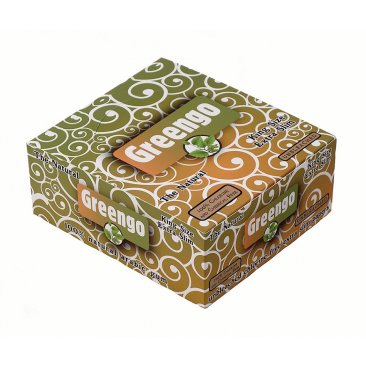 Greengo King Size Extra Slim Papers, unbleached Longpapers, 1 box (50 booklets) = 1 unit