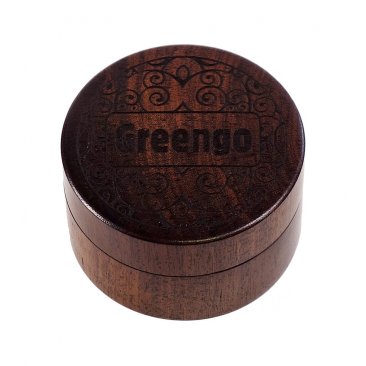 Greengo Wooden Metal Grinder 2-Parts, 2-piece grinder made of wood and metal, 1 piece = 1 unit