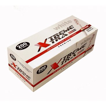 XTREME XTRA WHITE Cigarette Tubes, extra-long 24 mm Filter, 5 boxes = 1 unit