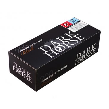 Dark Horse Black Tubes, 15 mm Filter, 5 Boxes = 1 Unit