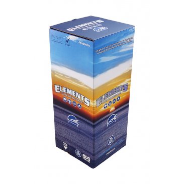 Elements Ultra Thin Cones, pre-rolled king size cones, 1 box (800 cones) = 1 unit