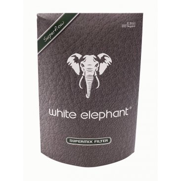 White Elephant Superflow Supermix, Meerschaum+Carbon filters, 9 mm, 1 package (250 filters) = 1 Unit
