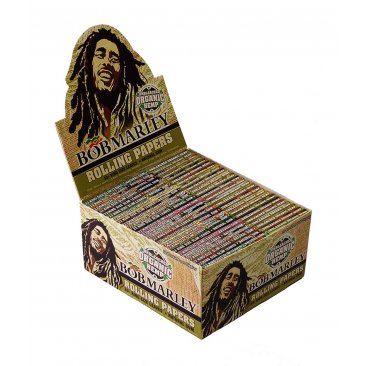 Bob Marley King Size Slim Organic Hemp Unbleached, 1 Box (50 Heftchen) = 1 VE